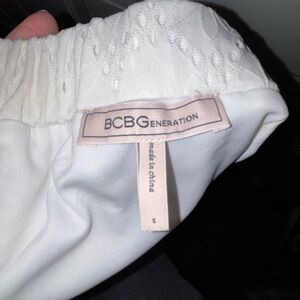 BCBGeneration White Girls' Skirt with Elastic Waistband